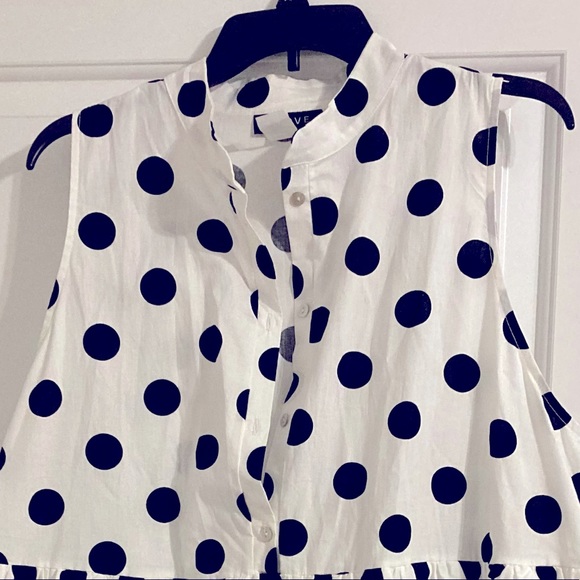 Black and white polka dot Ruffled Dress - Picture 1 of 3
